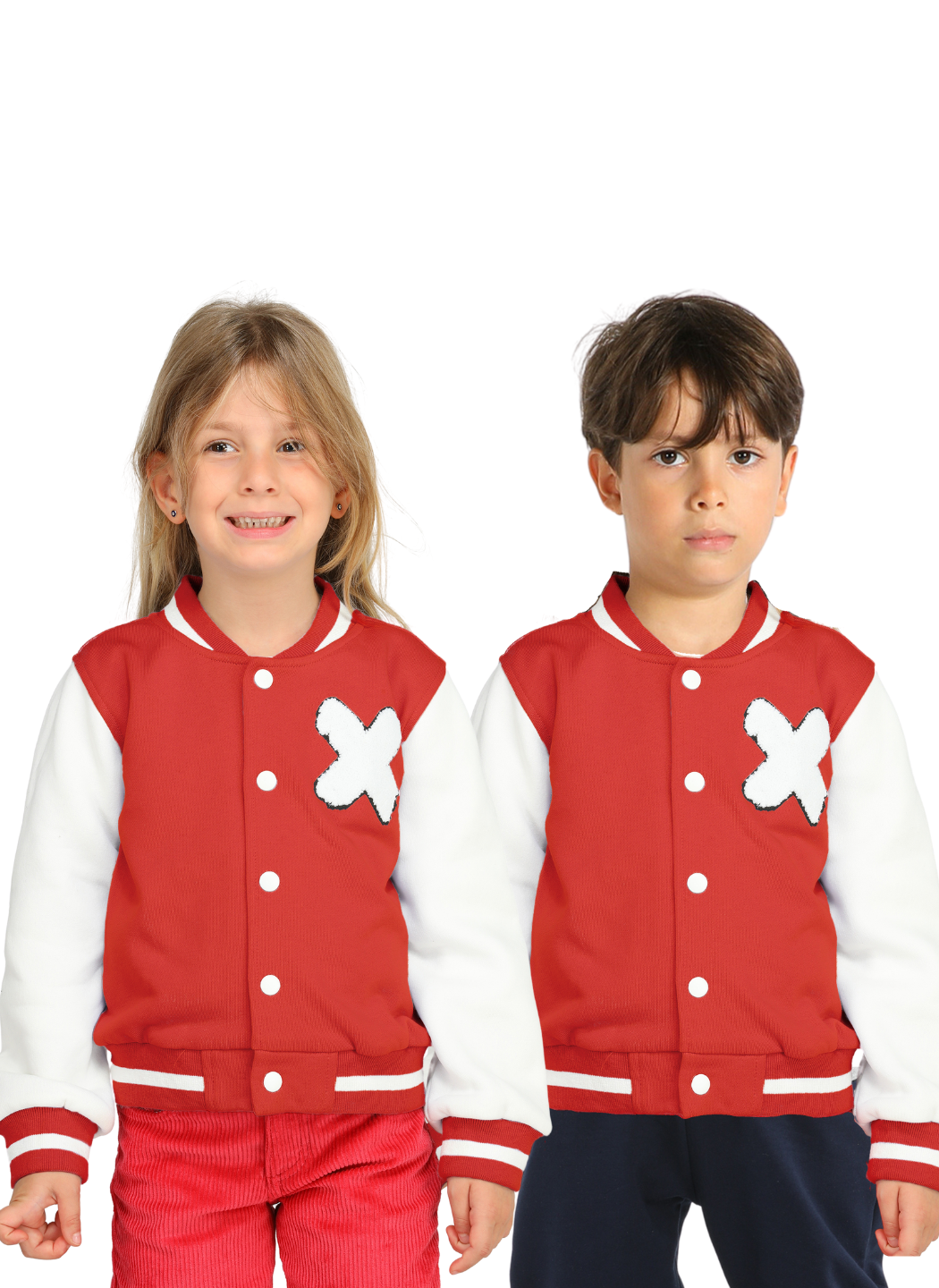 Kırmızı Nakışlı Kolej Ceket - Casabony Kids