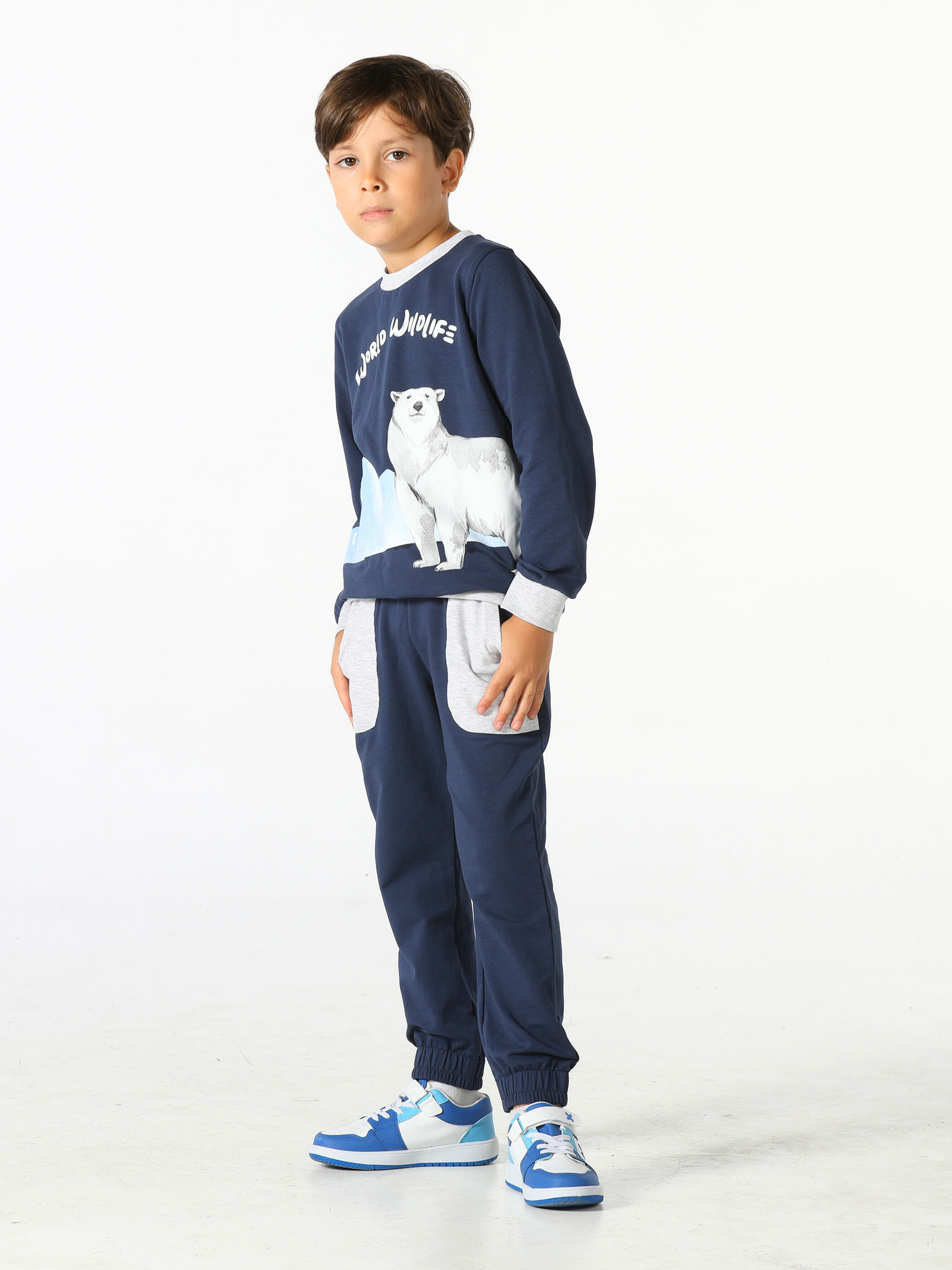 Kutup Ayısı Erkek Çocuk Eşofman Takım - Casabony Kids