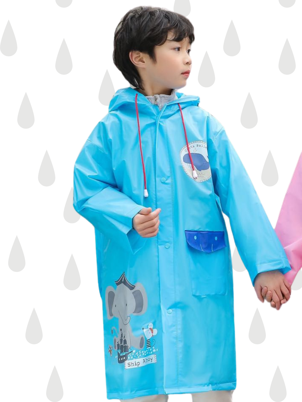 Mavi Erkek Çocuk Yağmurluk - Casabony Kids