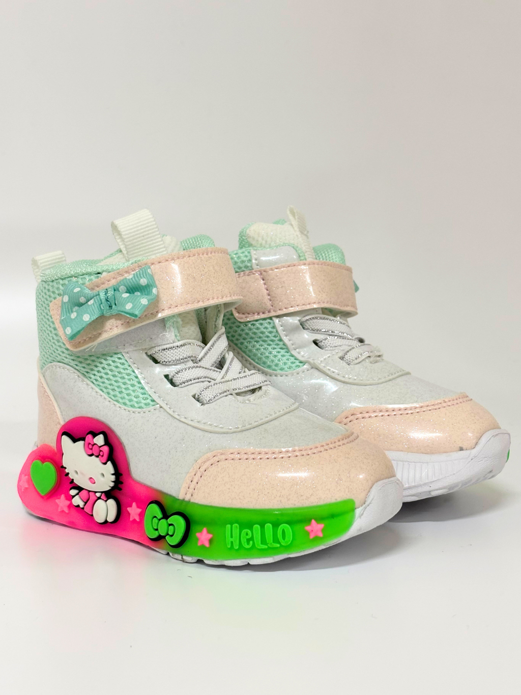 Mint Hello Cat Kız Çocuk Sneakers - Casabony Kids
