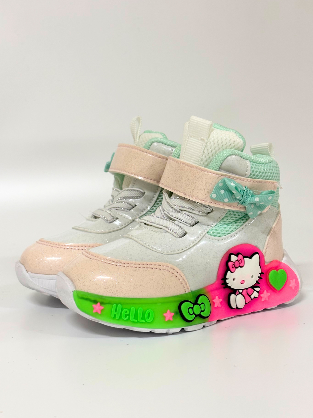 Mint Hello Cat Kız Çocuk Sneakers - Casabony Kids