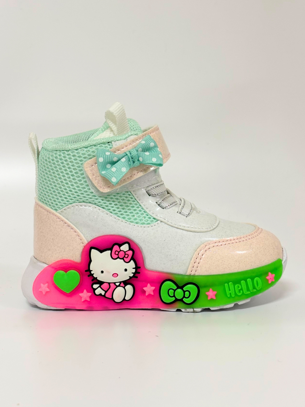 Mint Hello Cat Kız Çocuk Sneakers - Casabony Kids
