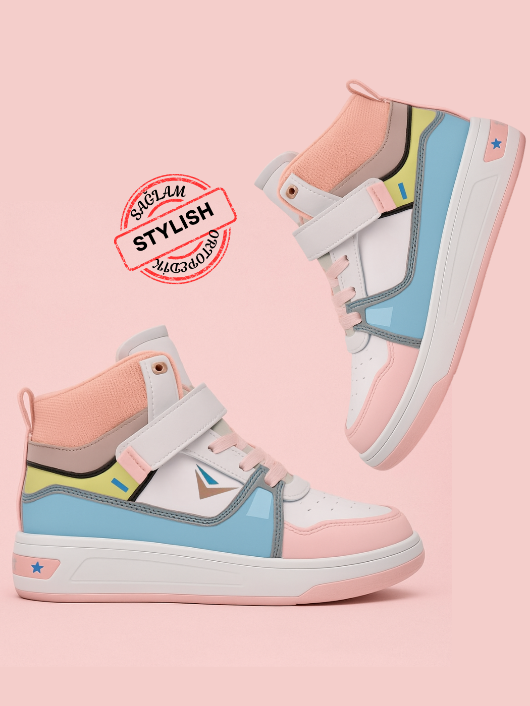 Multicolor Kız Çocuk Sneaker Spor Ayakkabı - Casabony Kids