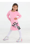 Muzip Zürafa Kız Çocuk Pembe Elbise - Casabony Kids