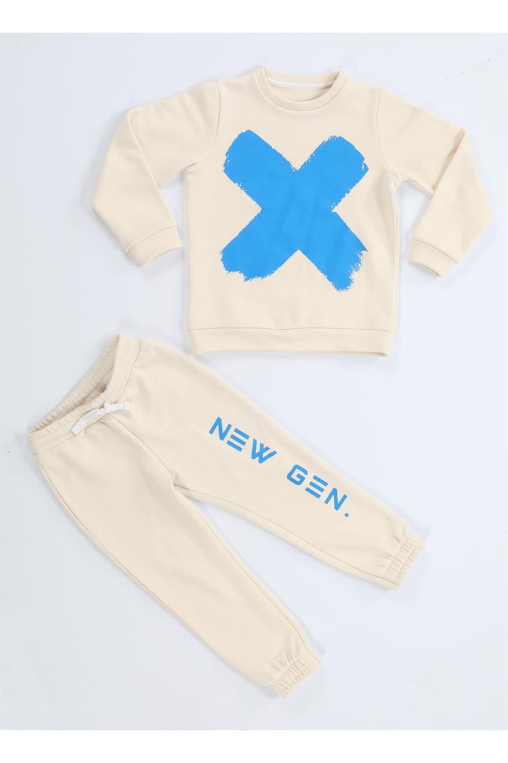 New Gen Bej Eşofman Takım - Casabony Kids