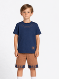 New Gen Kahve Şort + T-shirt Takım - Casabony Kids