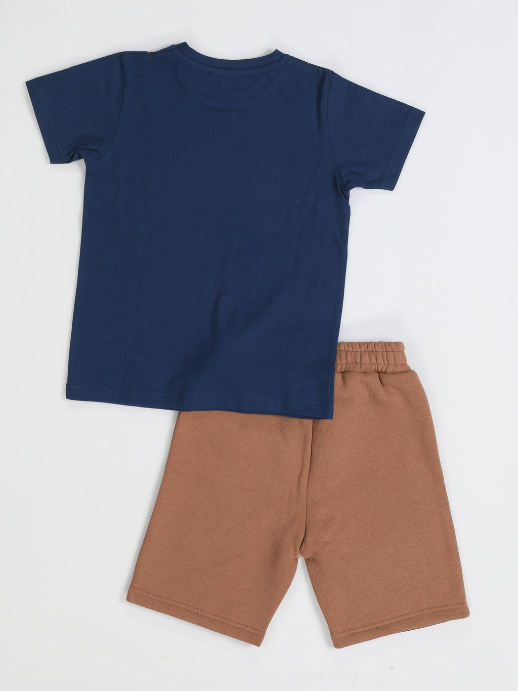 New Gen Kahve Şort + T-shirt Takım - Casabony Kids