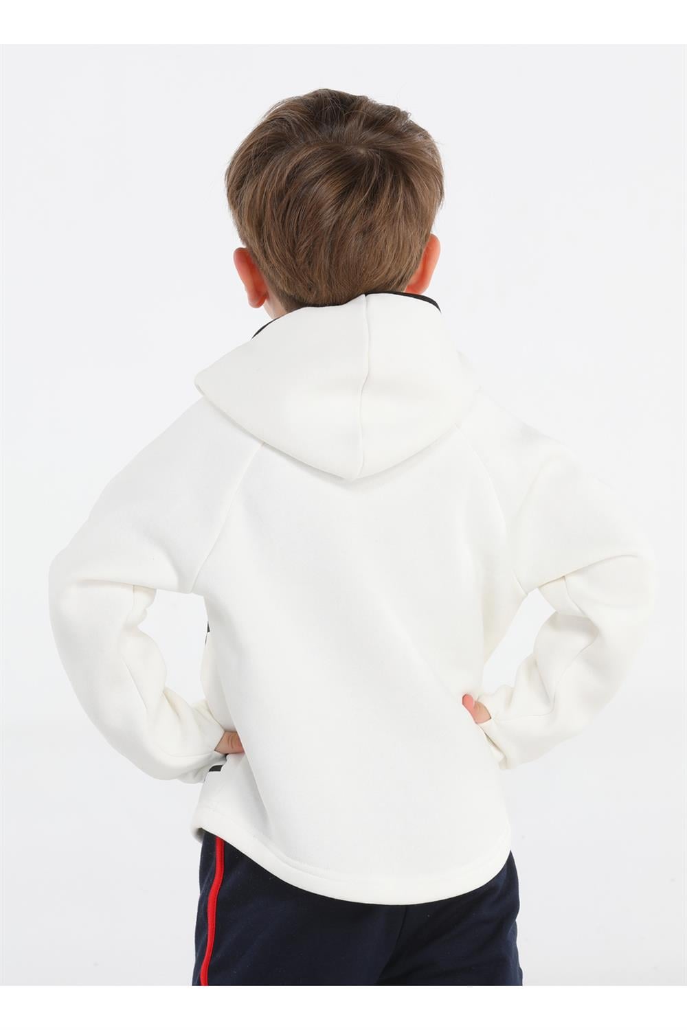 Ninja Casa Baskılı Ekru Unisex Sweatshirt - Casabony Kids