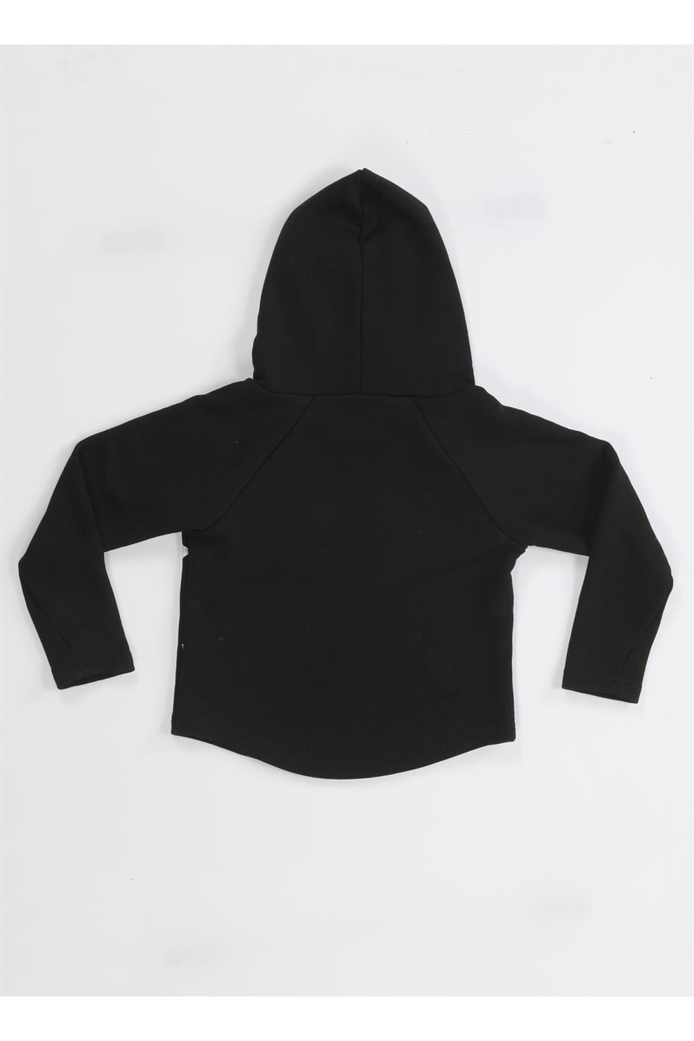 Ninja Casa Baskılı Siyah Unisex Sweatshirt - Casabony Kids