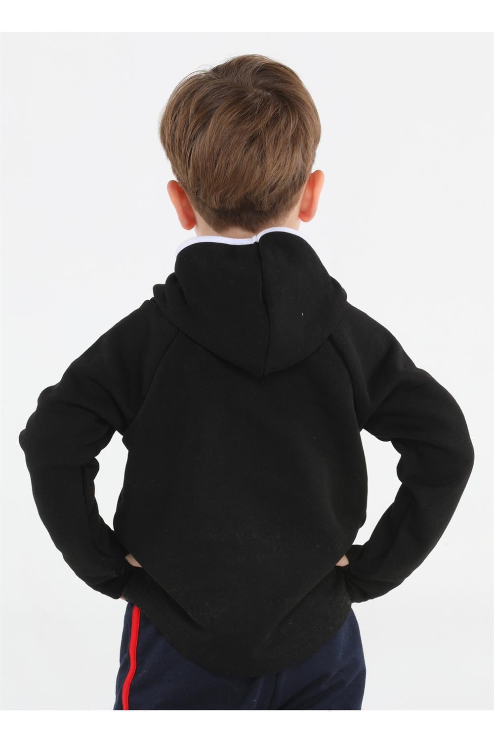 Ninja Casa Baskılı Siyah Unisex Sweatshirt - Casabony Kids