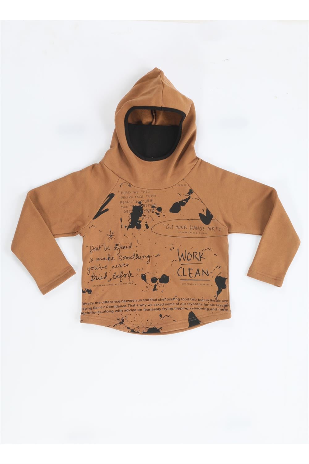Ninja New Shape Kahve Unisex Sweatshirt - Casabony Kids