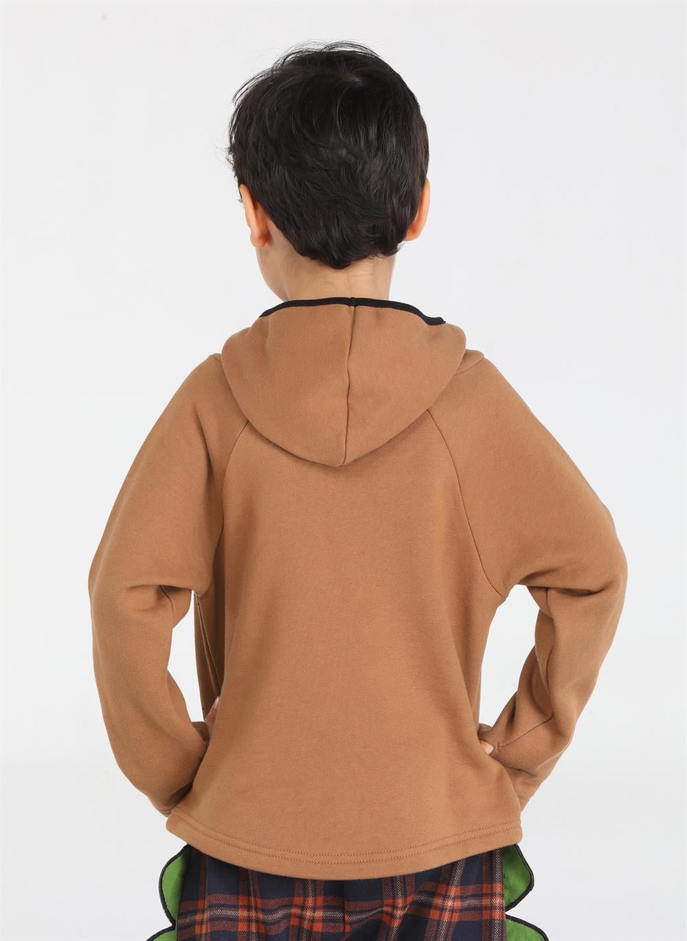Ninja New Shape Kahve Unisex Sweatshirt - Casabony Kids