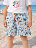 Oyster Mavi Erkek Çocuk Deniz Şort - Casabony Kids