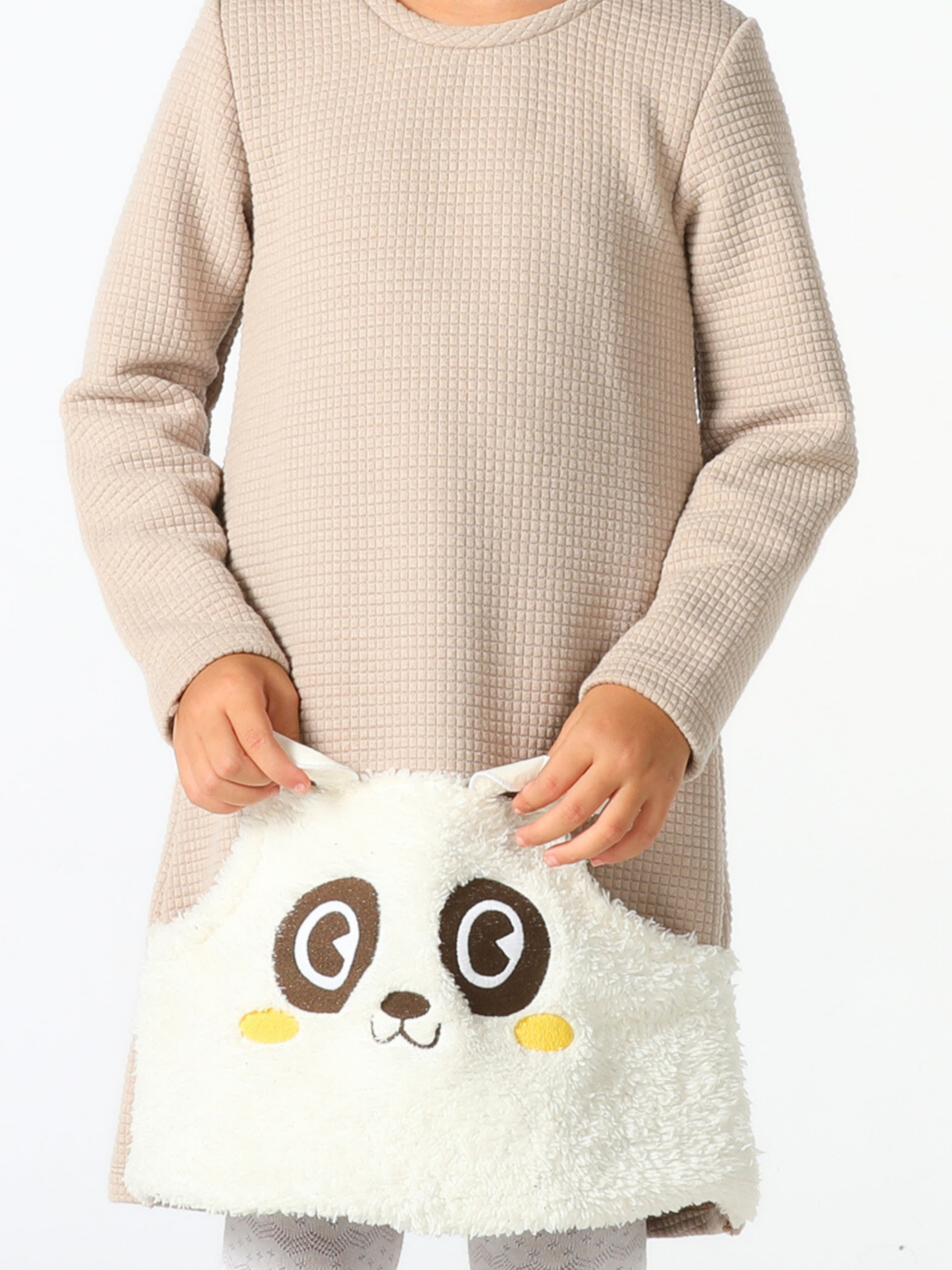 Panda Cepli Kız Çocuk Elbise - Casabony Kids