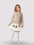 Panda Cepli Kız Çocuk Elbise - Casabony Kids
