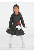 Panda Gold Simli Kız Elbise - Casabony Kids