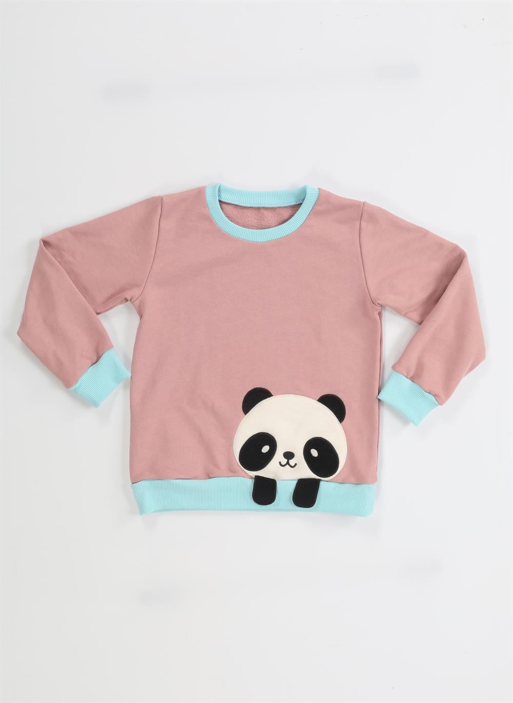Panda Gülkurusu Kız Çocuk Sweatshirt - Casabony Kids