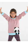 Panda Gülkurusu Kız Çocuk Sweatshirt - Casabony Kids