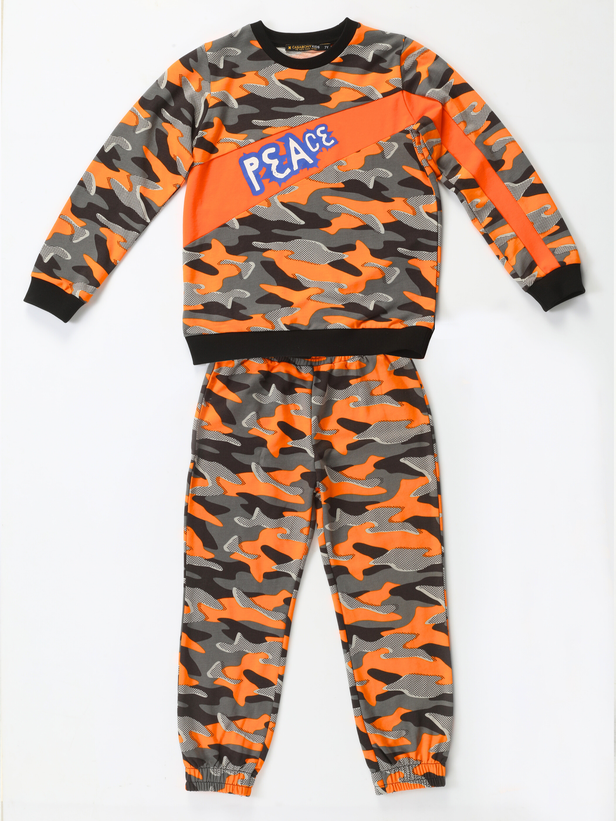 Peace Kamuflaj Eşofman Takım - Casabony Kids