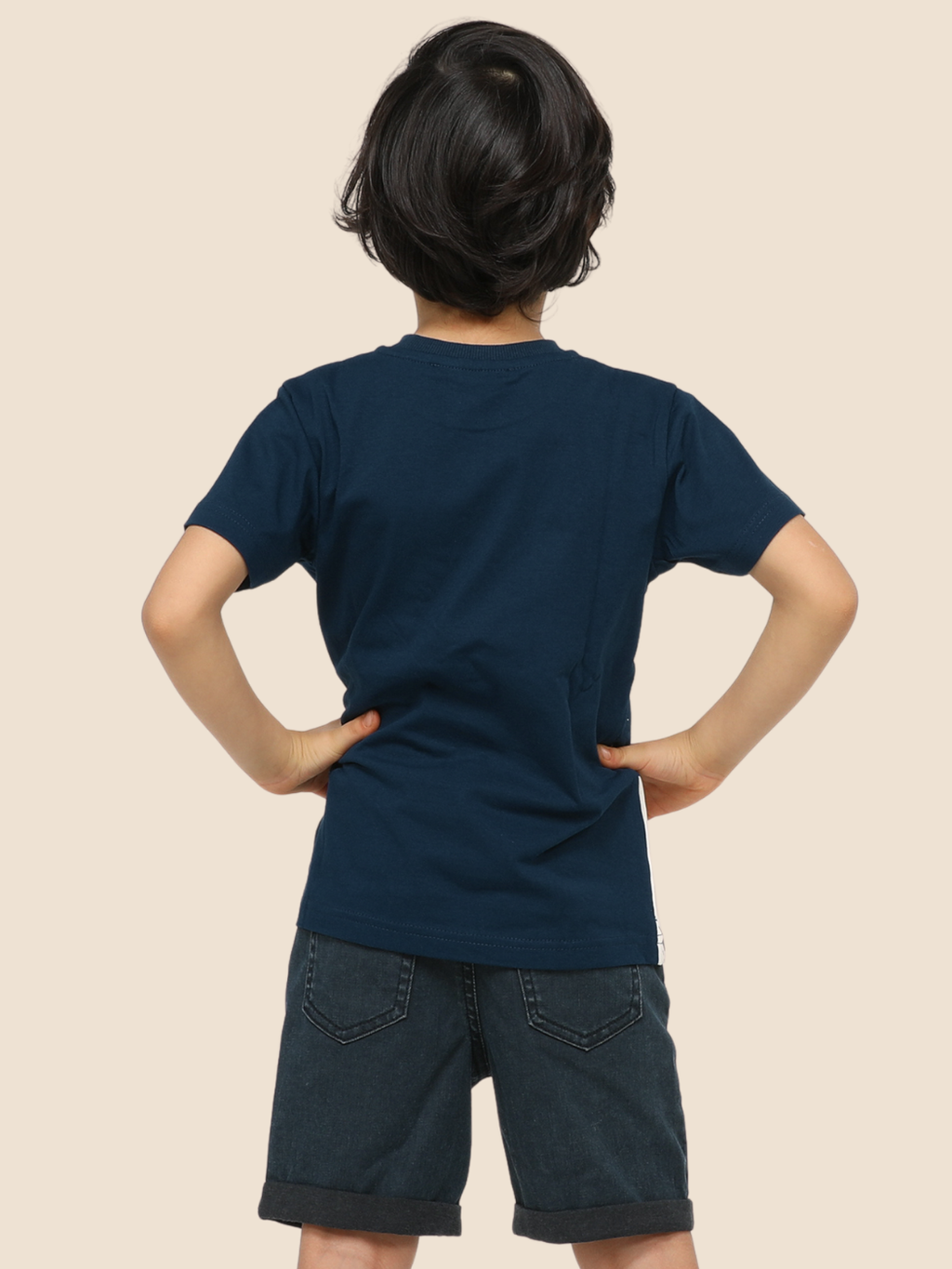 Rocket Denim Şort + T-Shirt Takım - Casabony Kids