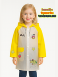 Sarı Kendin Tasarla Kız Çocuk Yağmurluk - Casabony Kids