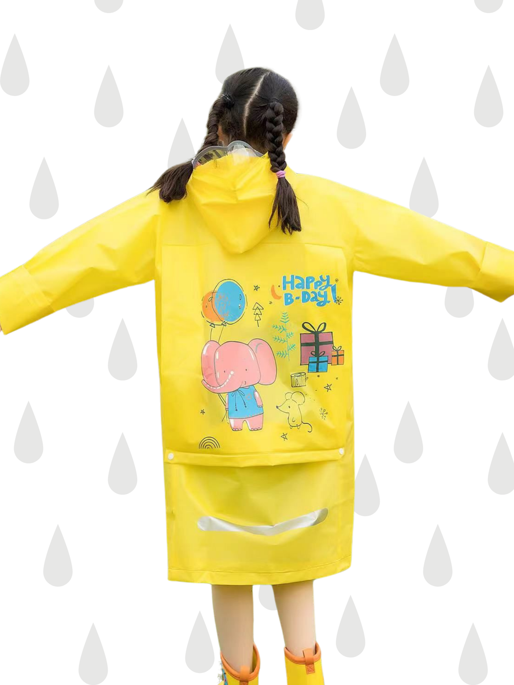 Sarı Unisex Çocuk Yağmurluk - Casabony Kids
