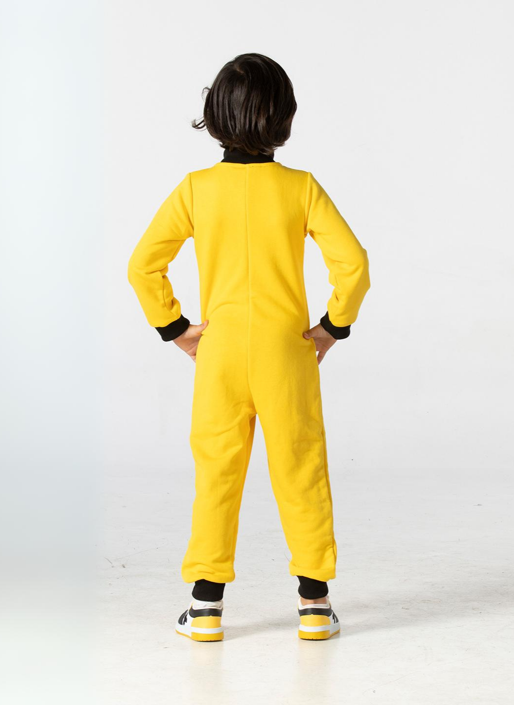 Sarı Uzay Erkek Çocuk Fermuarlı Tulum - Casabony Kids