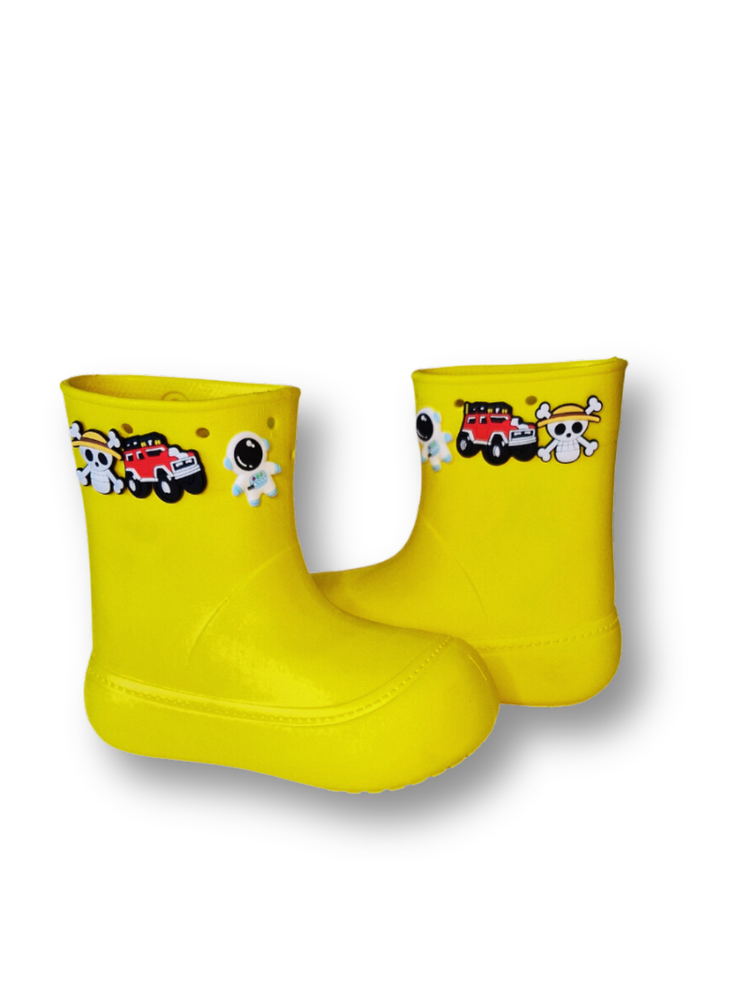Sarı Yağmur Botu + Giraffe Çoraplı Set - Casabony Kids