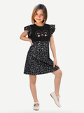 Shine Cat Simli Kız Çocuk Elbise - Casabony Kids