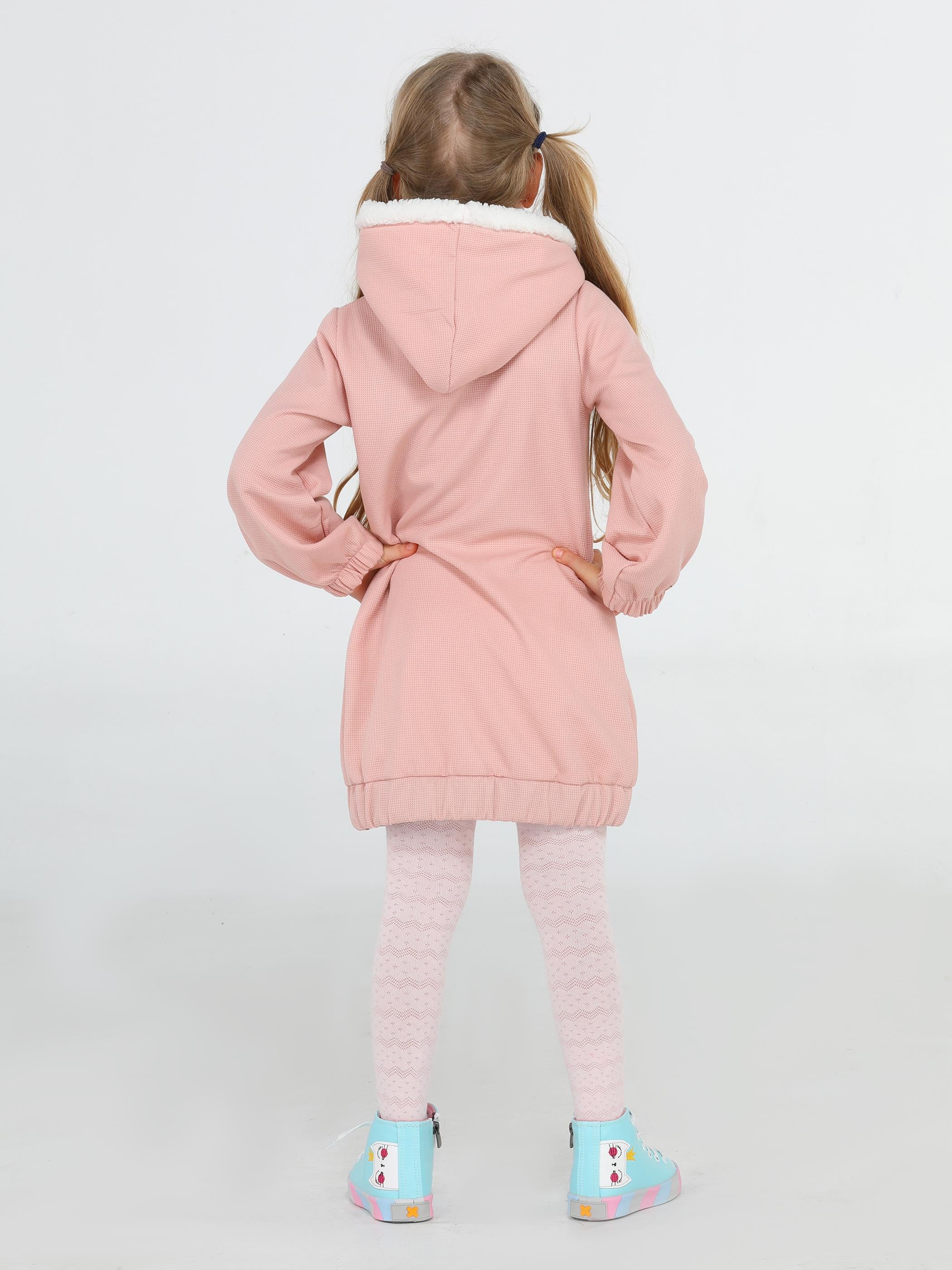 Somon Yumoş Prenses Hoodie Elbise - Casabony Kids