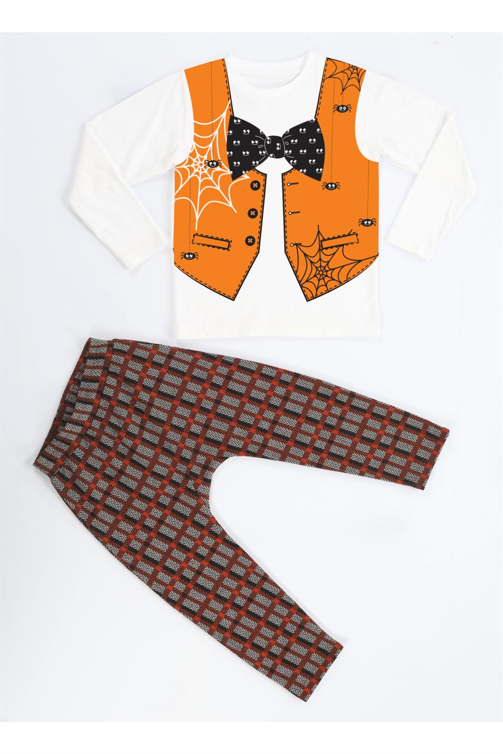 Spider Yelek Baskılı Pantolon + T-shirt Takım - Casabony Kids