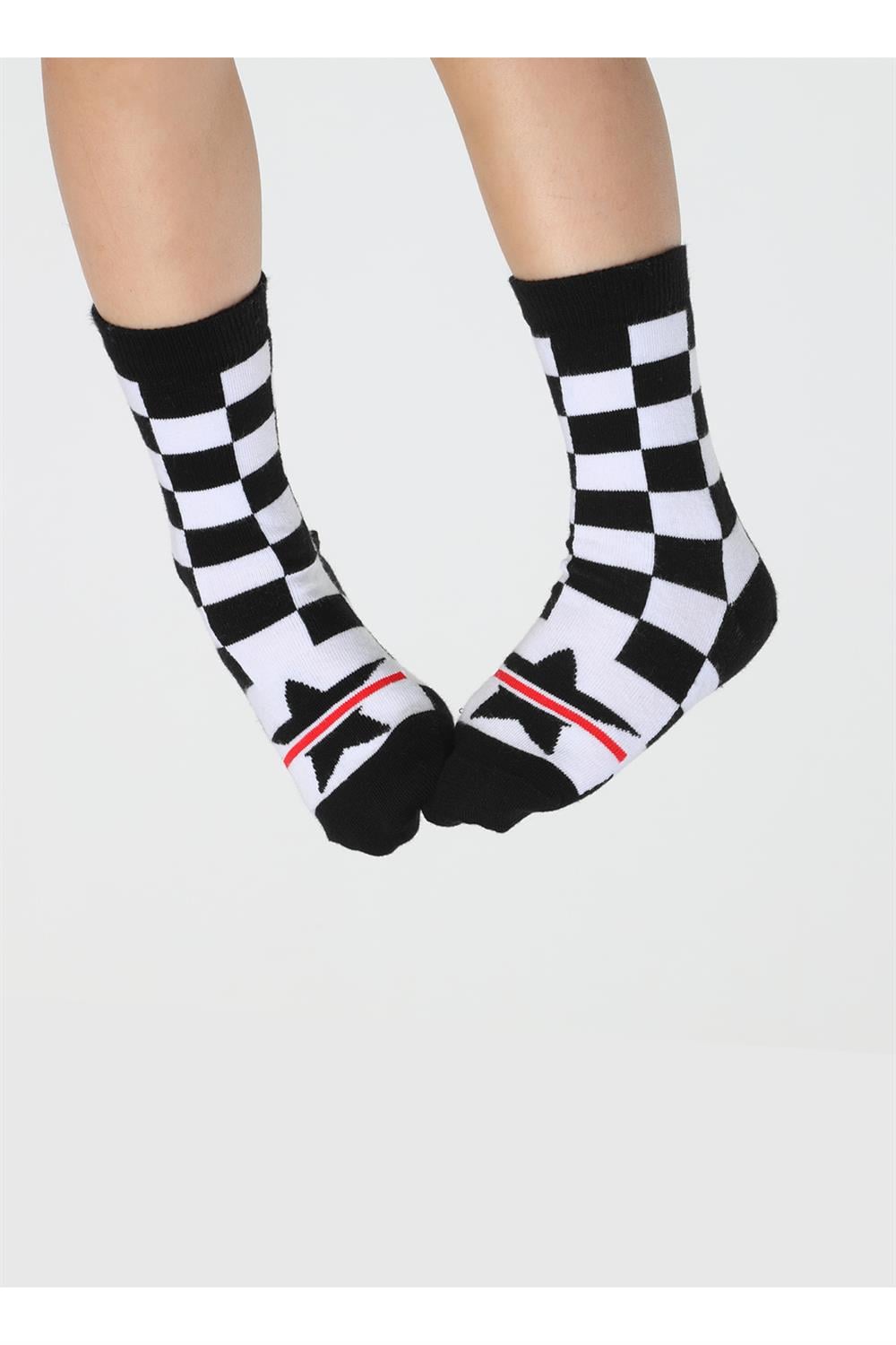 Star Dama Desenli Unisex Çocuk Çorap - Casabony Kids