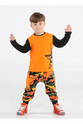 Star Kamuflaj Baggy Pantolon + T-shirt Takım - Casabony Kids