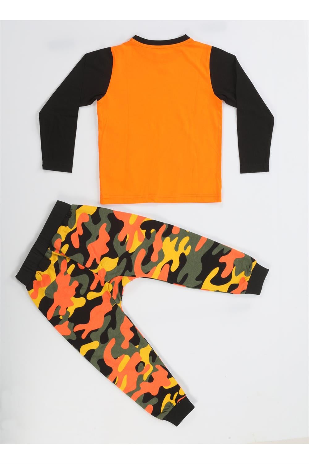Star Kamuflaj Baggy Pantolon + T-shirt Takım - Casabony Kids