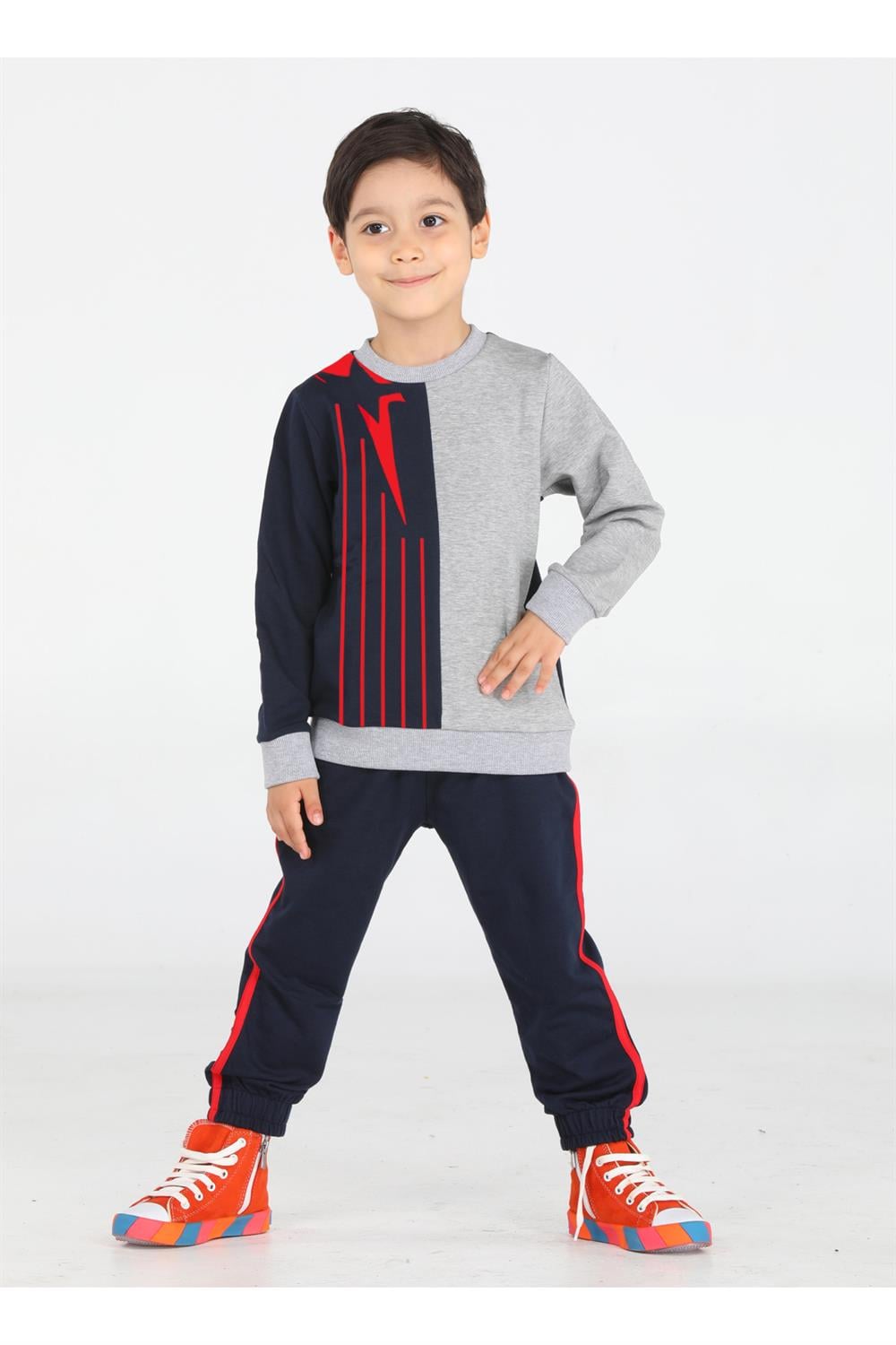 Stripe Erkek Çocuk Eşofman Takım - Casabony Kids