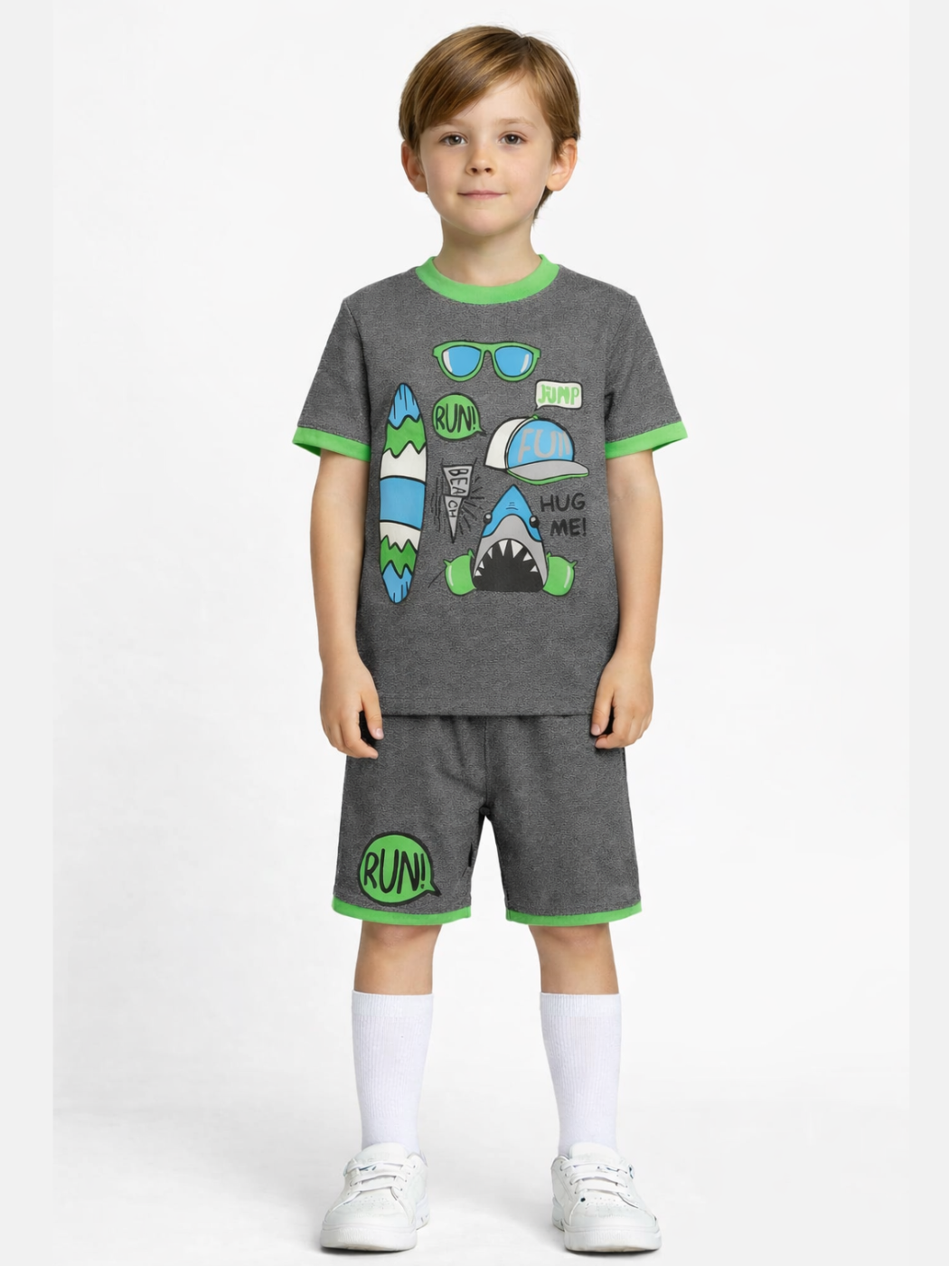Summer Run Erkek Çocuk Şort Takım - Casabony Kids