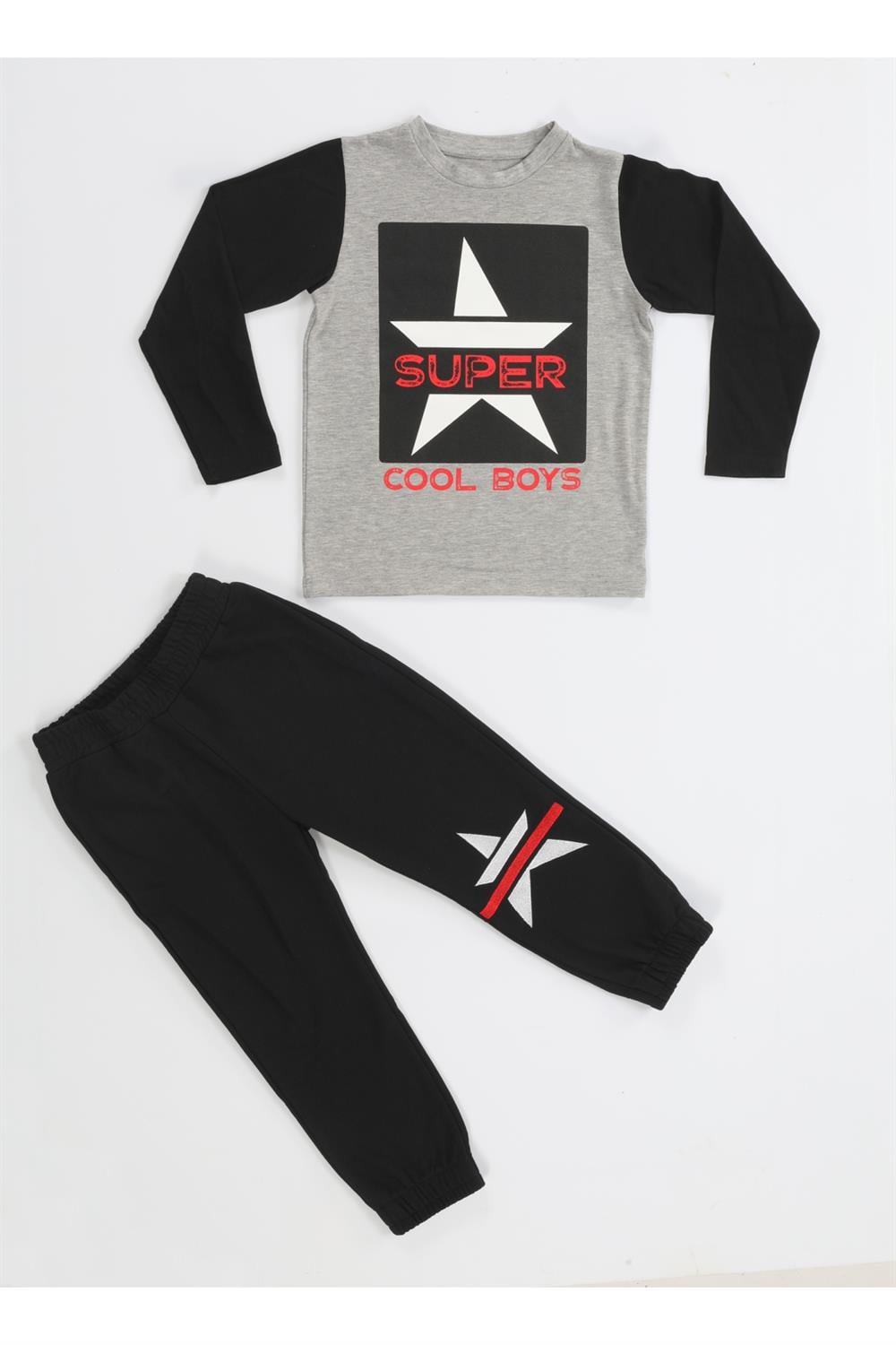Super Star Erkek Çocuk Jogger + T-shirt Takım - Casabony Kids