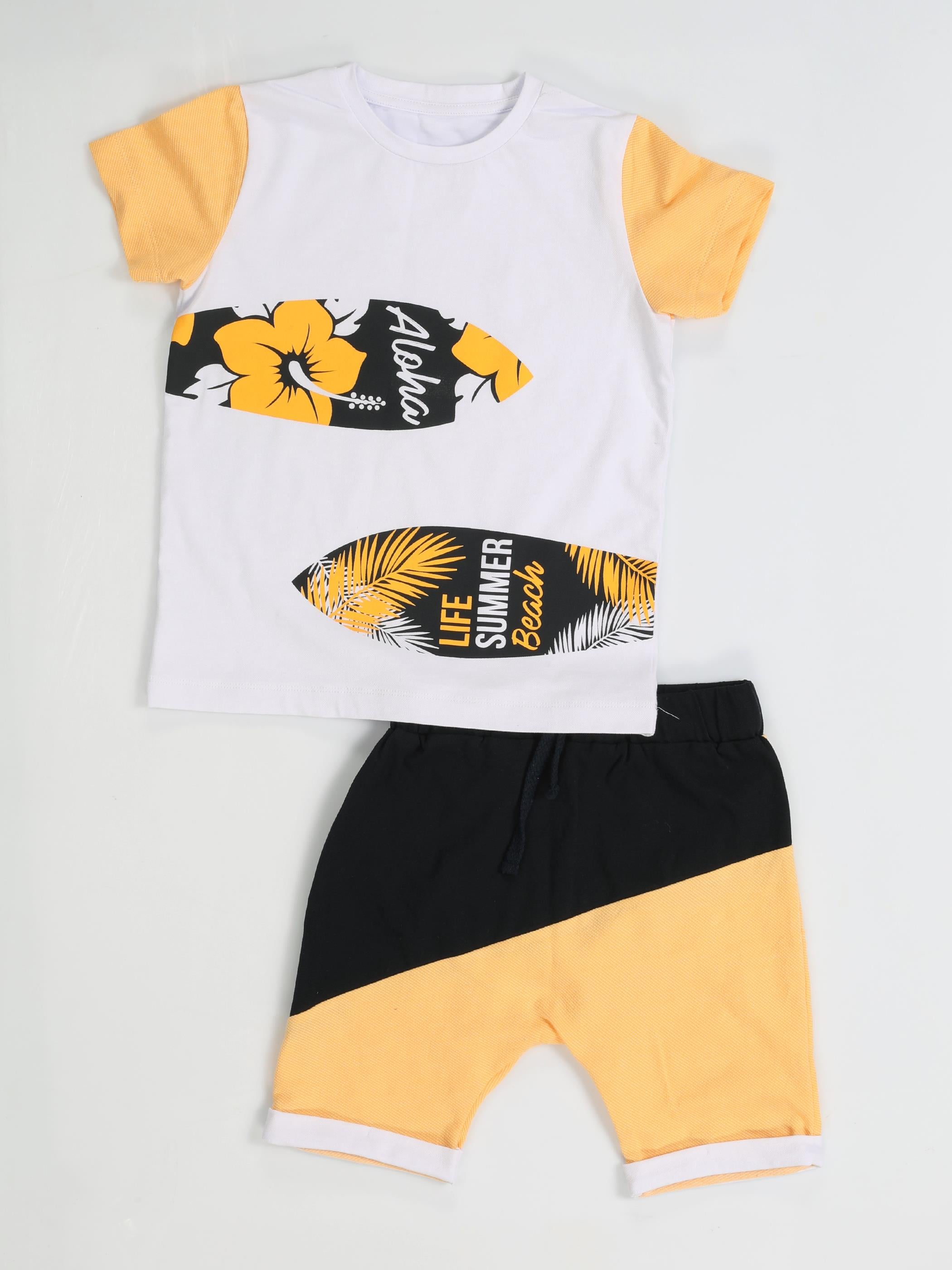 Surfer Baggy Erkek Çocuk Şort Takım - Casabony Kids