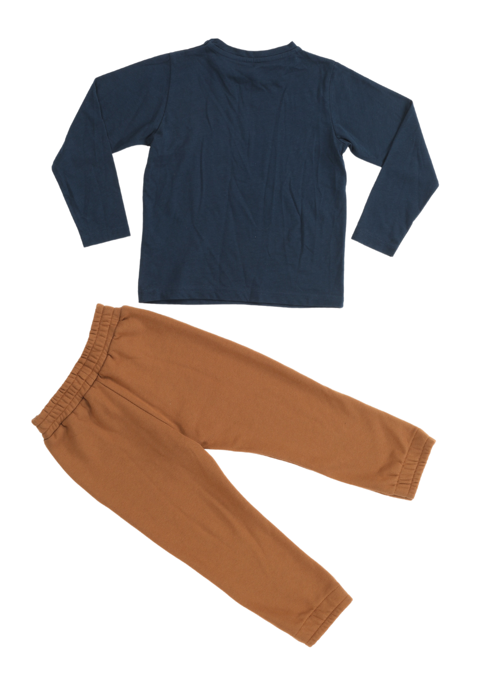 T-Rex Baskılı Jogger Pantolon + Uzun Kol -T-shirt Takım - Casabony Kids