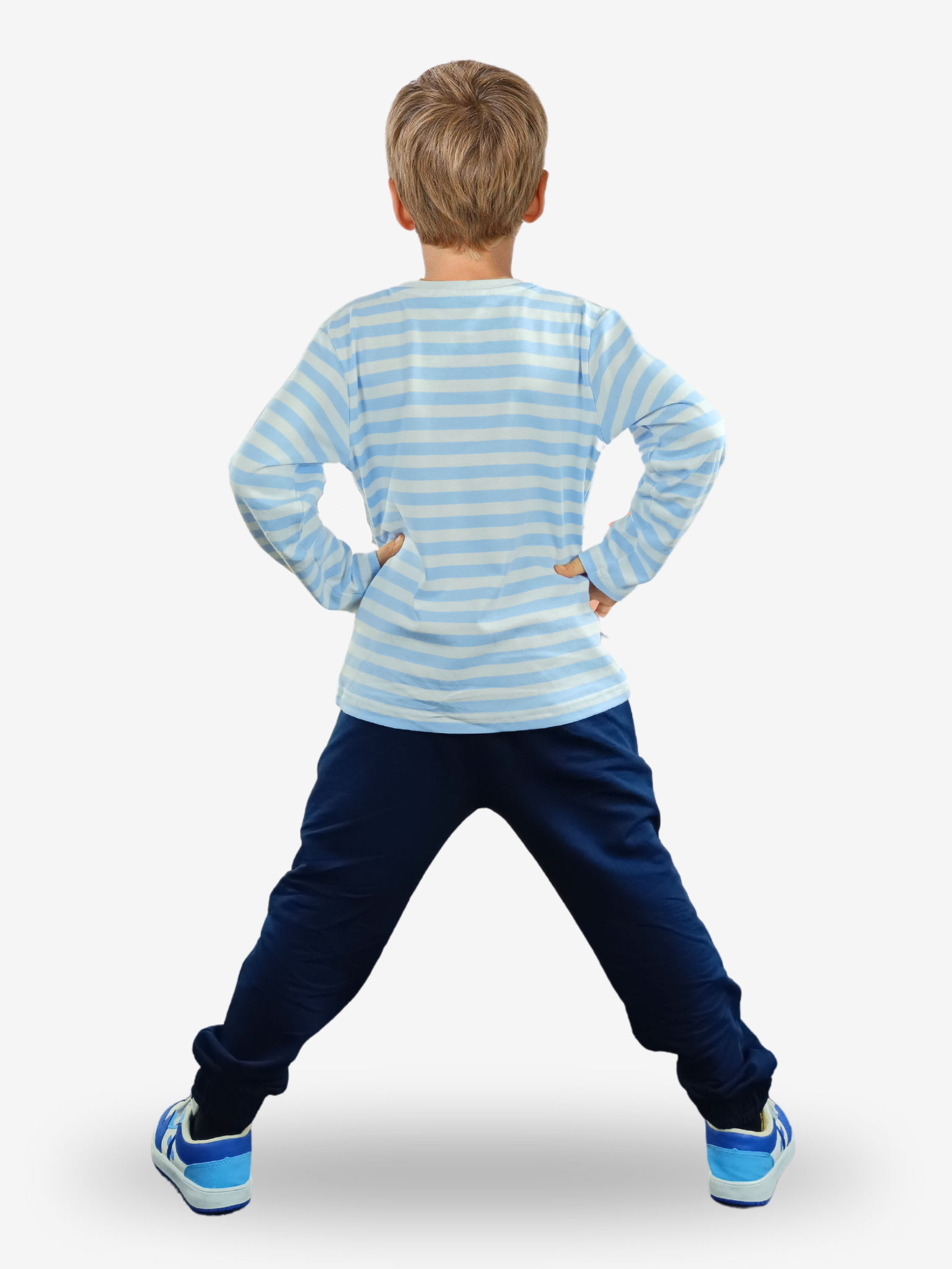 T-Rex Baskılı T-shirt + İndigo Pantolon Takım - Casabony Kids