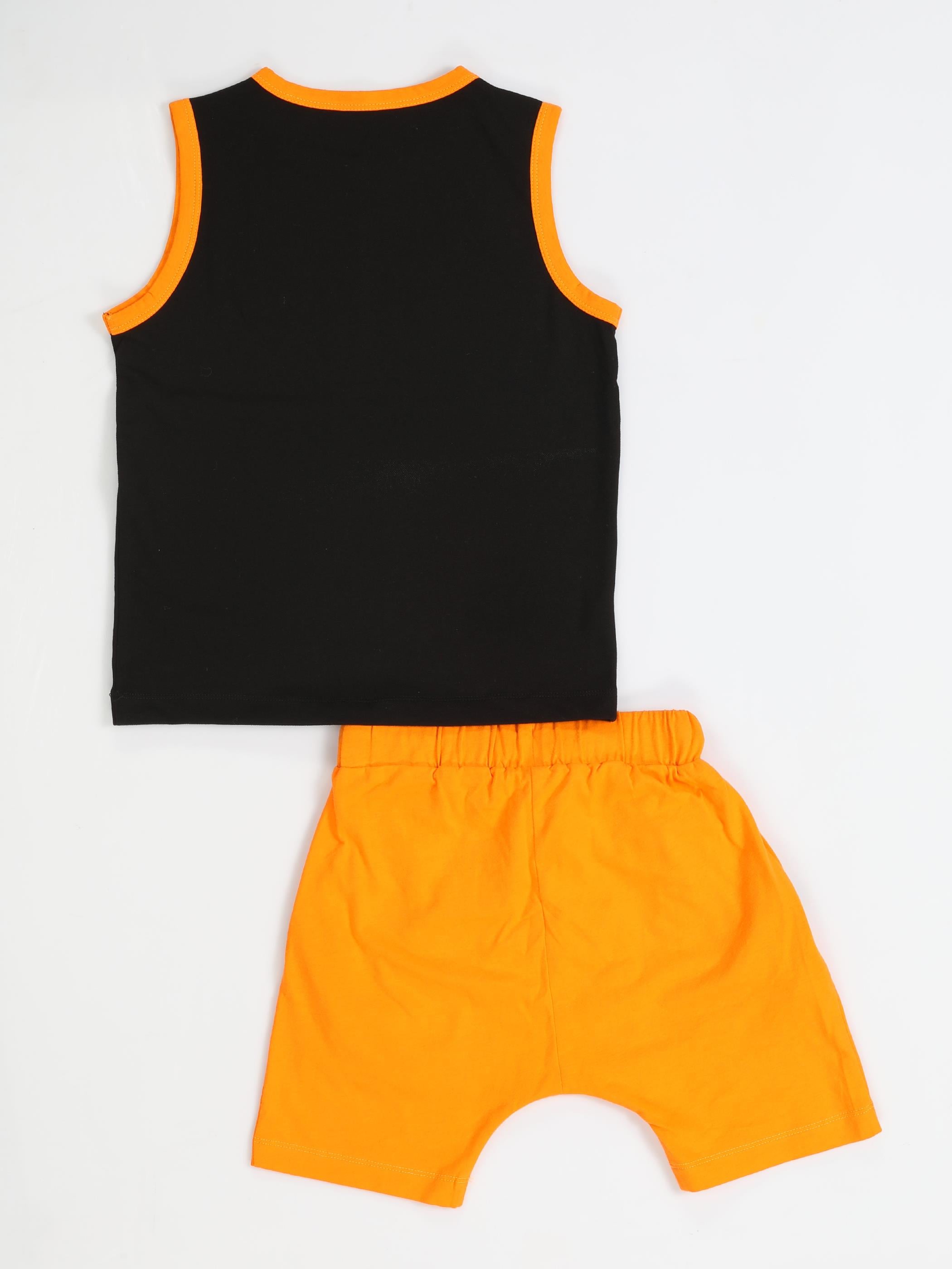 Tiger Çizgili Harem Şort Takım - Casabony Kids