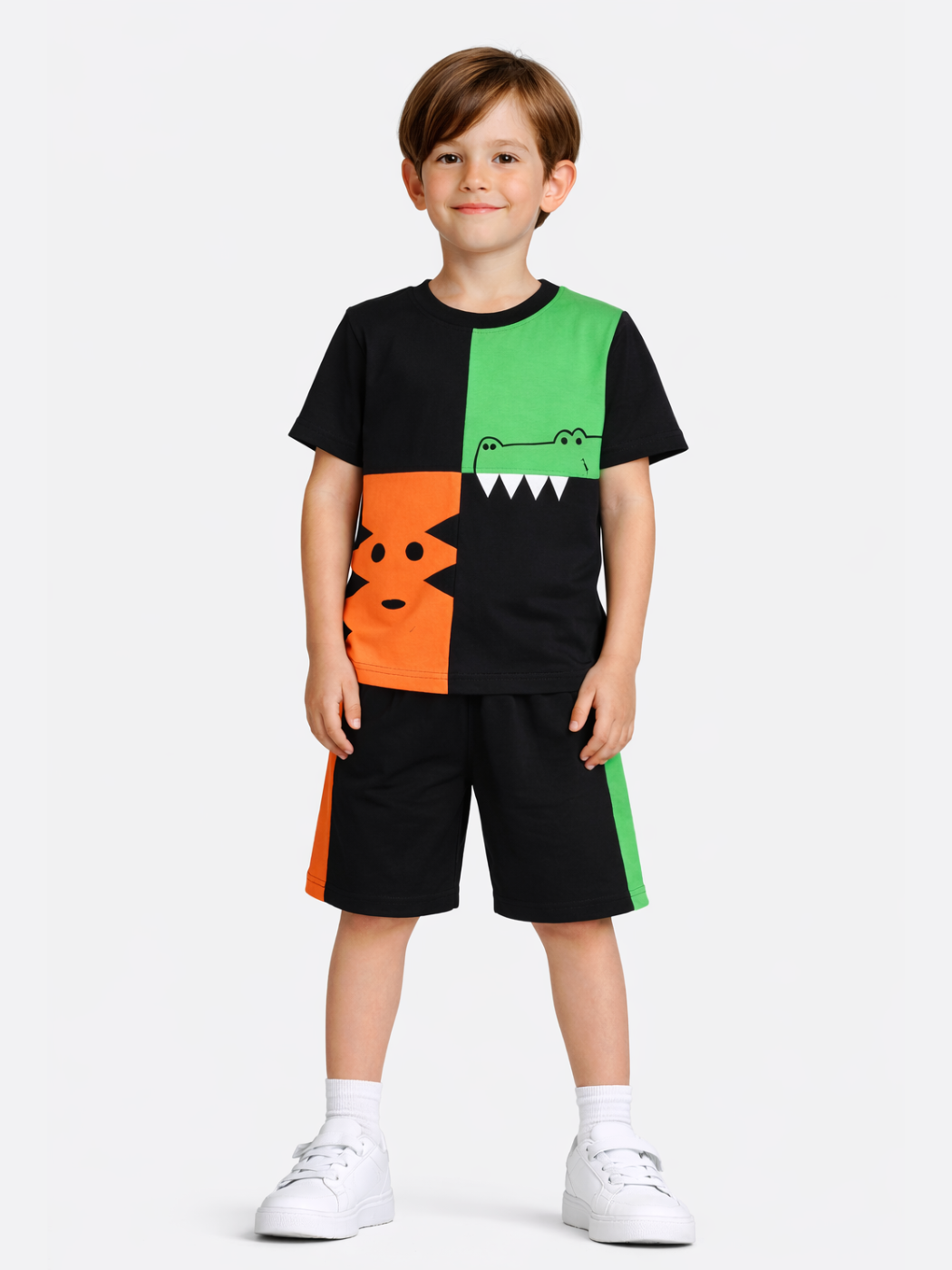 Tiger - Croco Erkek Çocuk Şort Takım - Casabony Kids