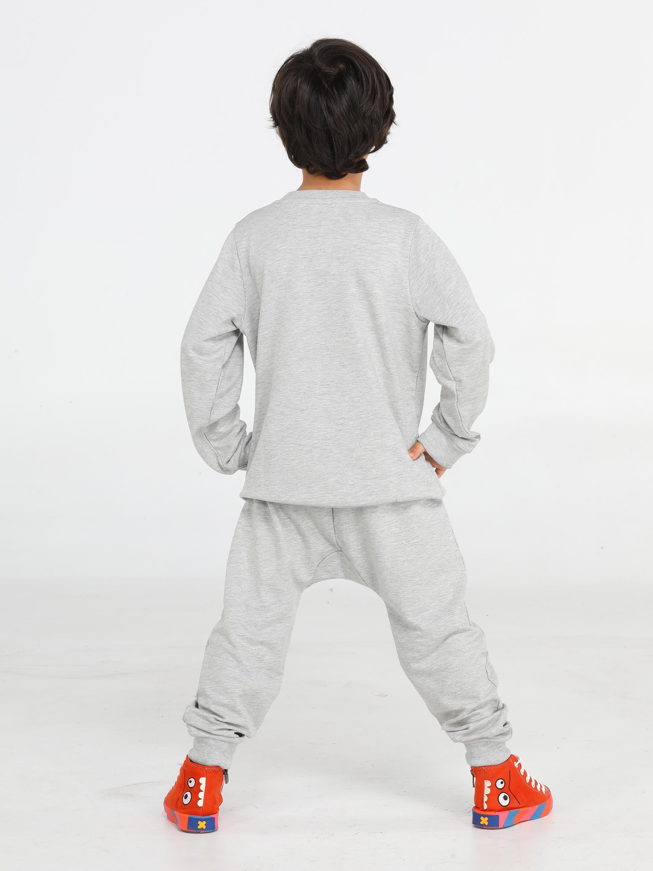 Tiger Gri Erkek Çocuk Eşofman Takım - Casabony Kids