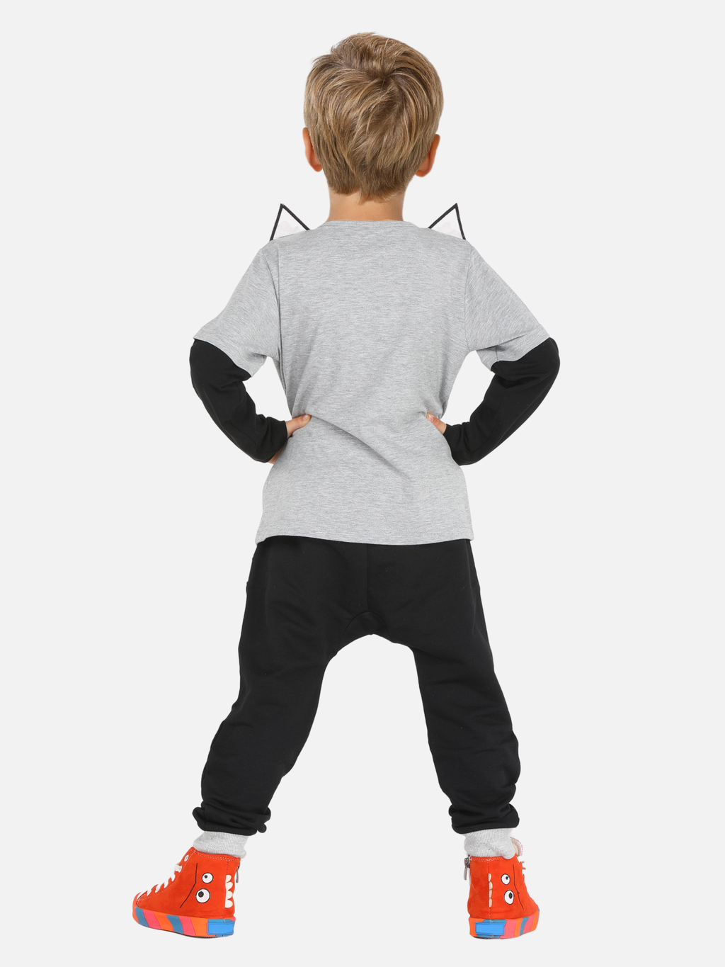 Tilki Baggy Erkek Çocuk Pantolon + T-shirt Takım - Casabony Kids