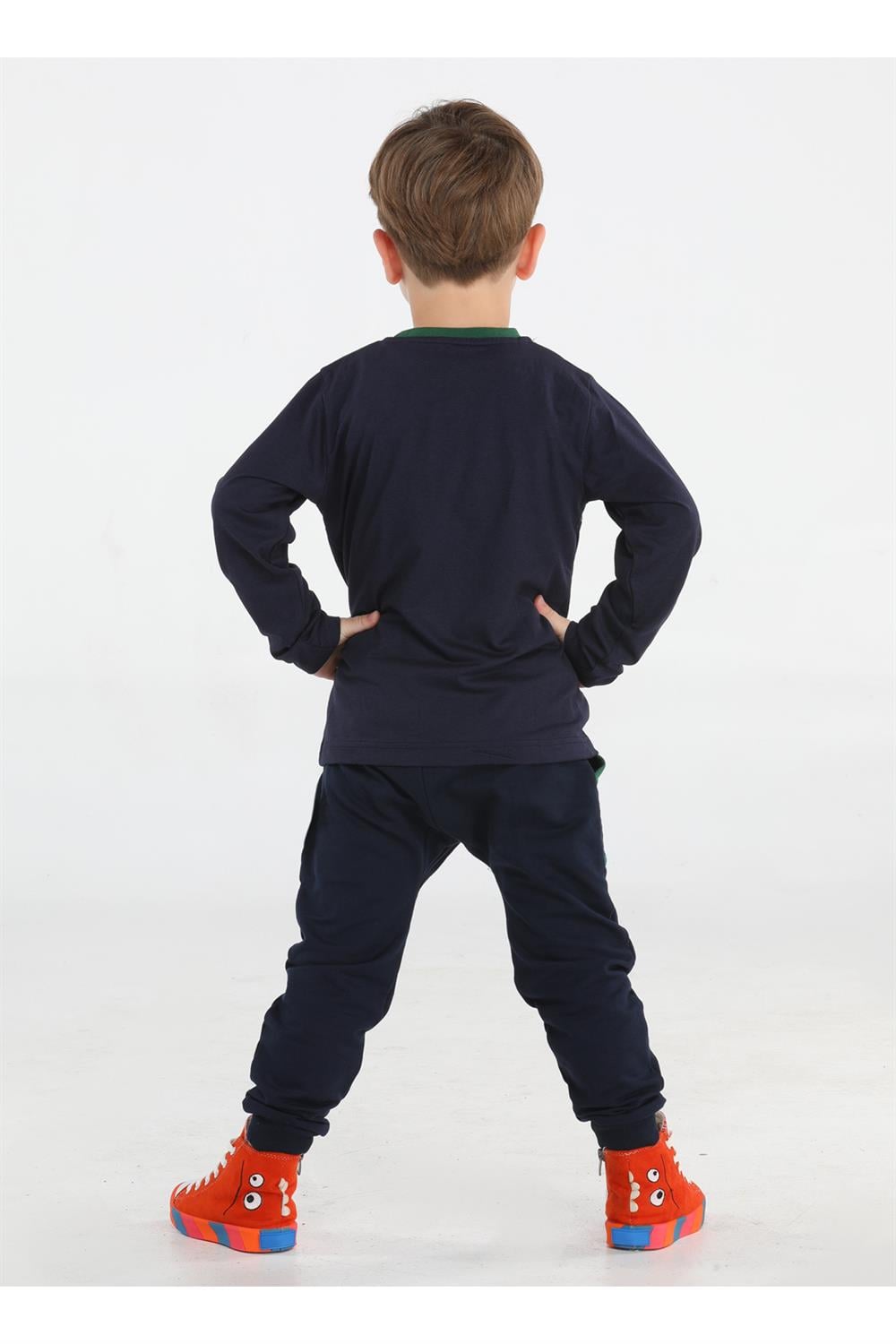 Timsah Cepli Baggy Pantolon + T-shirt Takım - Casabony Kids