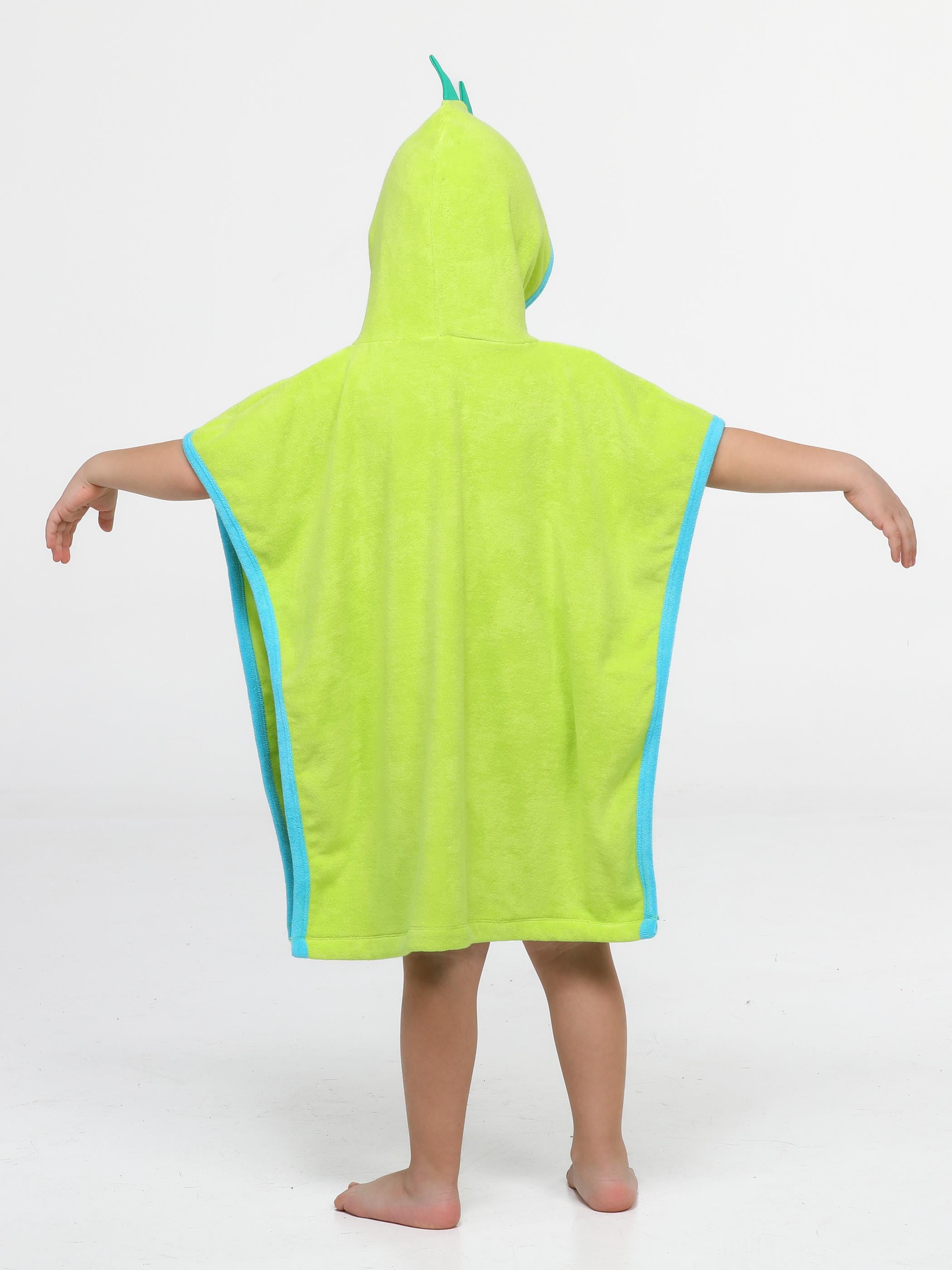 Timsah Yeşil Panço Erkek Çocuk Plaj Havlusu - Casabony Kids