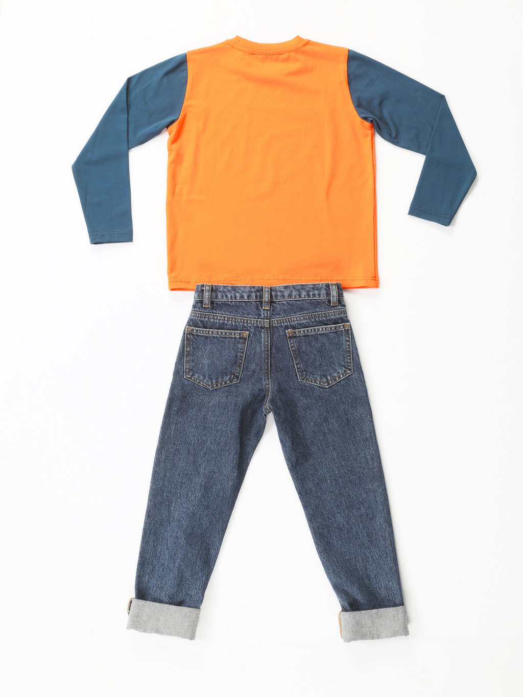 Trouble Maker Denim Pantolon +T-shirt Takım - Casabony Kids