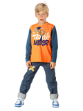 Trouble Maker Denim Pantolon +T-shirt Takım - Casabony Kids