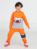 Turuncu Canavar Erkek Çocuk Pantolon Takım - Casabony Kids