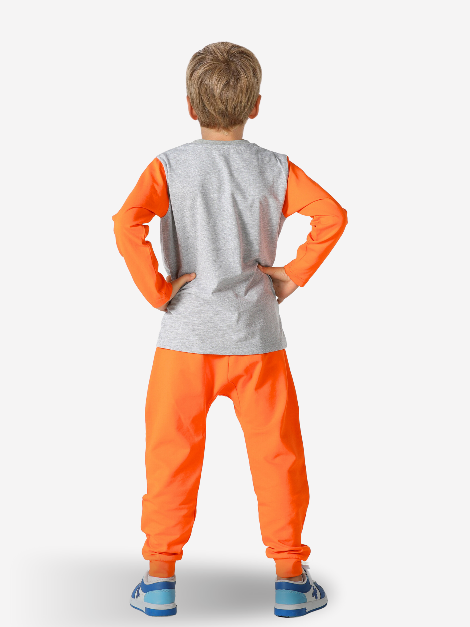Turuncu Kaykay Baggy Pantolon Takım - Casabony Kids